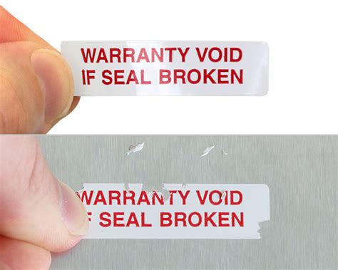 tamper proof seal labels